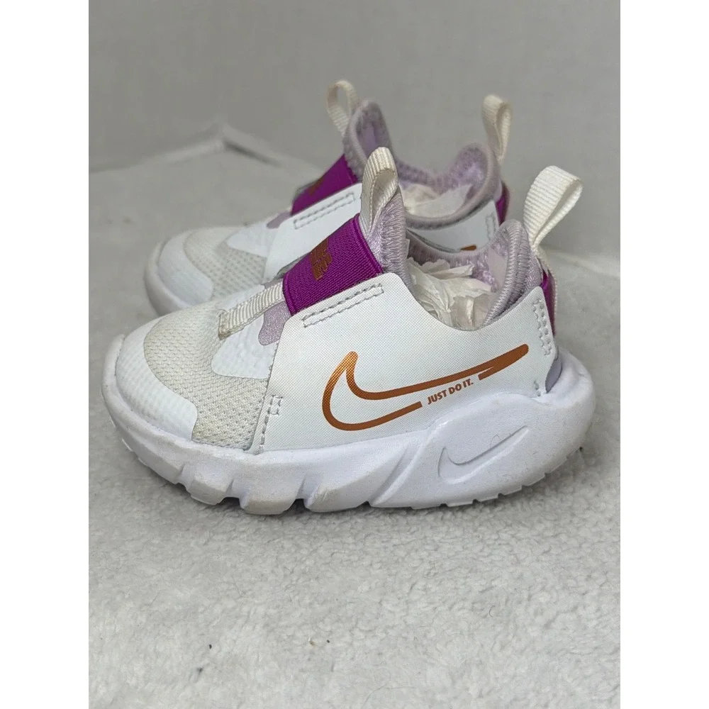 Nike Flex Runner 2 White Violet Frost - DJ6039-101 Toddlers 3C